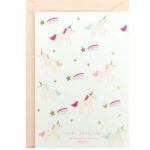 生日卡 – 獨角獸流星 背面